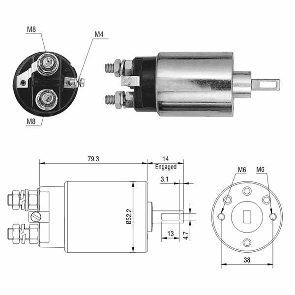 1689 Solenoide Motores Hitachi