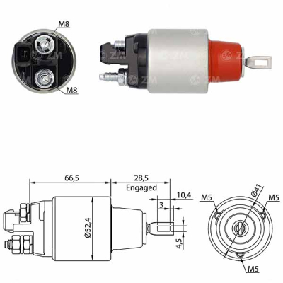 1382 Solenoide BMW 125i/ 320i/ 328i/ 428i/ 540i/ 550i/ 640i/ 650i/ X1/ X3/ Z4