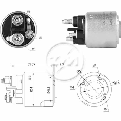 3590 Solenoide Ford Ecosport 2012-18/ Focus 1.4 16V/ 1.6 16V/ Mondeo 1.6/ Volvo C30/ S40/ V50