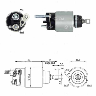4281 Solenoide Ford Ecosport/ KA 1.5 motor Dragón