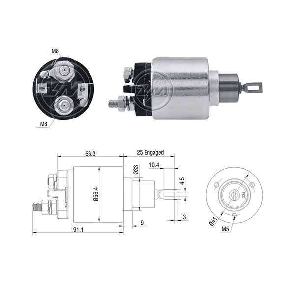 6773 Solenoide VW Gol/ Passat/ Audi A4/ A6 1.8 2.0