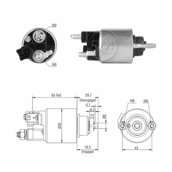 1709 Solenoide Toyota RAV4/ Camry 3.0 V6 -08/ Lexus RX 350 08-15