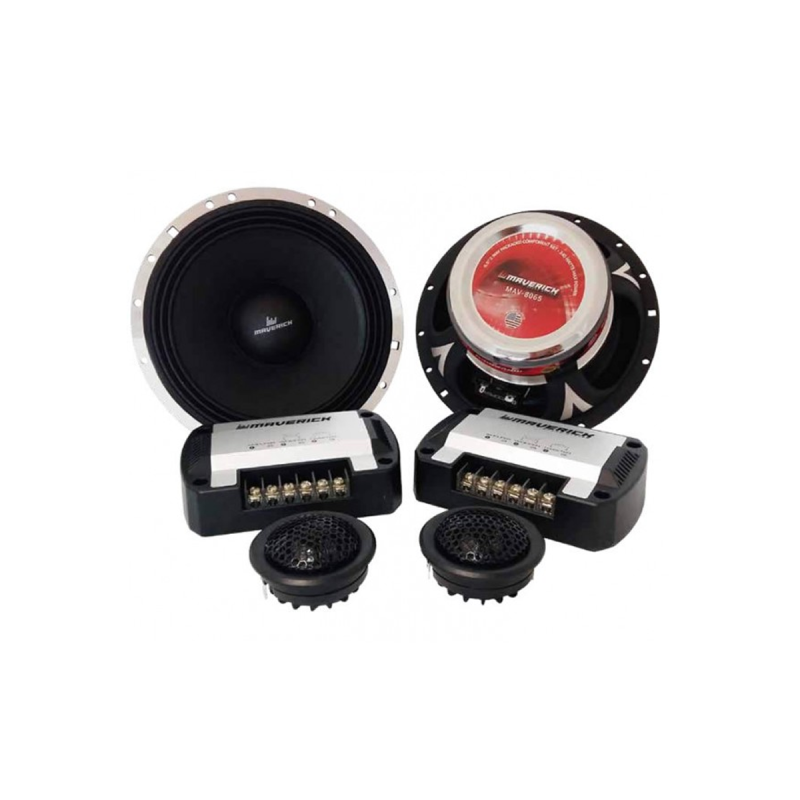 80650 JUEGO DE PARLANTES JUEGO COMPONENTE : JUEGO DE MEDIOS 6.5 , JUEGO DE TWETTERS , JUEGO DE CROSSOVER RN80