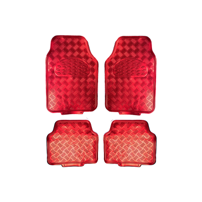 AL007 ALFOMBRA ALFOMBRA PVC ALUMINIO METALIZADA BRILLOSA 4 PIEZAS ROJO 7045.5 / 4245.5 CANTIDAD POR CAJA 6