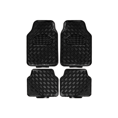 AL010 ALFOMBRA ALFOMBRA PVC ALUMINIO METALIZADA BRILLOSA 4 PIEZAS NEGRO 7045.5 / 4245.5 CANTIDAD POR CAJA 6