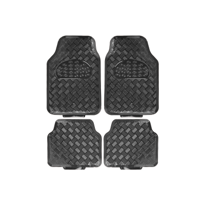 AL011 ALFOMBRA ALFOMBRA PVC ALUMINIO METALIZADA BRILLOSA 4 PIEZAS GRIS CARBON 7045.5 / 4245.5 CANTIDAD POR CAJA 6