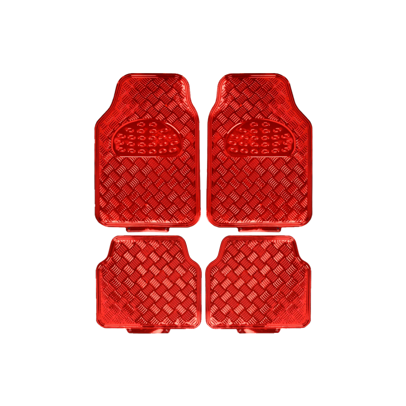 AL012 ALFOMBRA ALFOMBRA PVC ALUMINIO METALIZADA MATE 4 PIEZAS ROJO 7045.5 / 4245.5 CANTIDAD POR CAJA 6
