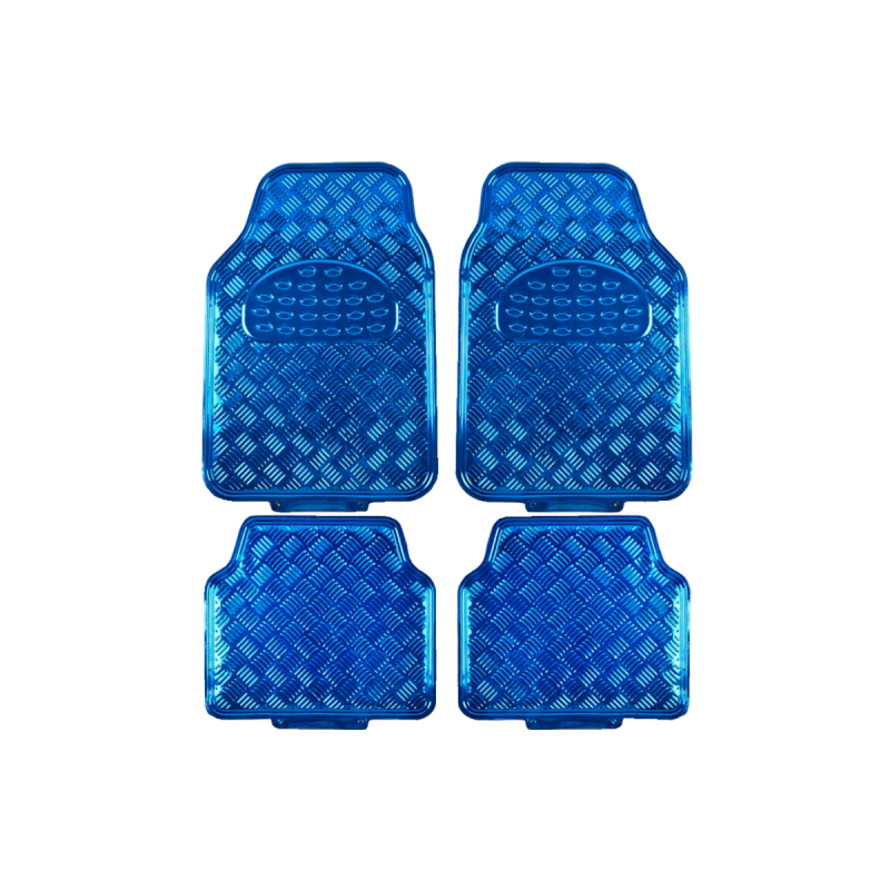 AL013 ALFOMBRA ALFOMBRA PVC ALUMINIO METALIZADA MATE 4 PIEZAS AZUL 7045.5 / 4245.5 CANTIDAD POR CAJA 6