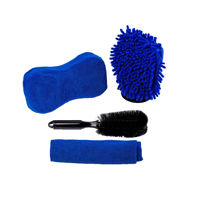 COS009 KIT DE LIMPIEZA KIT DE LIMPIEZA 5 PIEZAS (BAUL PLASTICO + GUANTE + ESPONJA + PAÑO + CEPILLO) VARIOS UNIVERSAL CANTIDAD POR CAJA 12