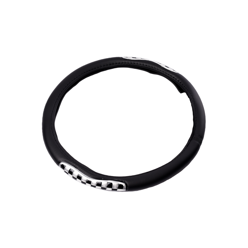 CV001 CUBRE VOLANTE CUBRE VOLANTE PVC 38CM CON REFLECTOR NEGRO / PLATEADO 387.5