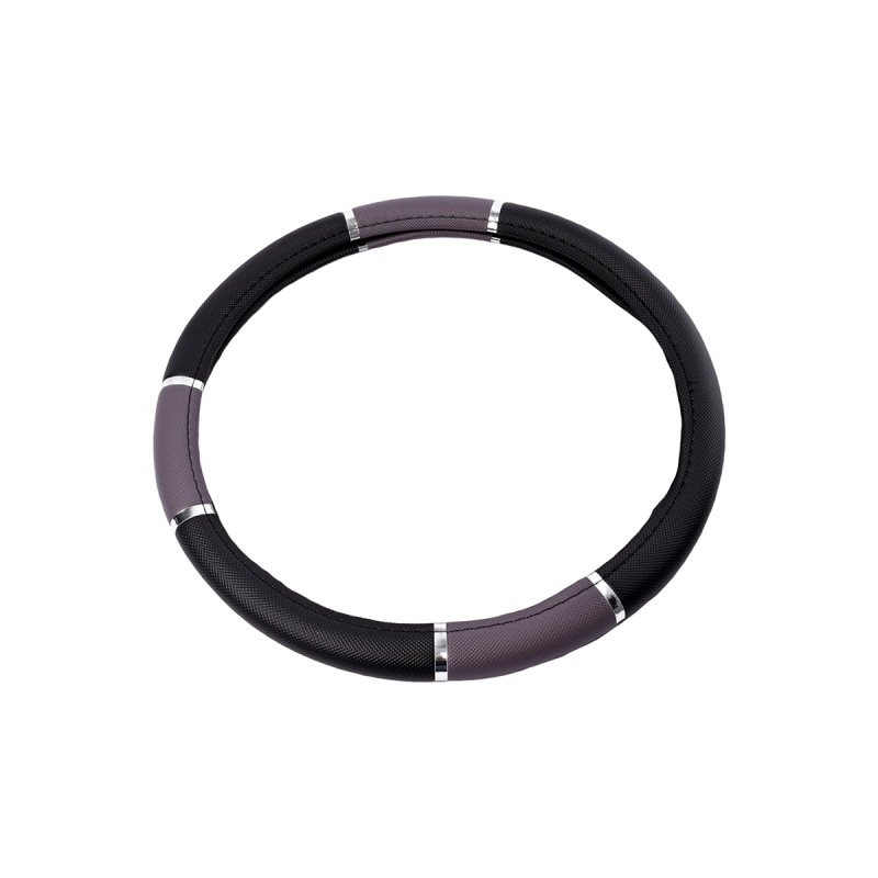 CV002 CUBRE VOLANTE CUBRE VOLANTE PVC 38CM CON REFLECTOR NEGRO / PLATEADO 387.5 CANTIDAD POR CAJA 25