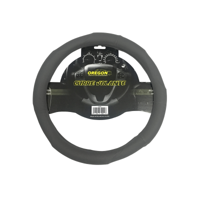 CV021 CUBRE VOLANTE CUBRE VOLANTE CUERO 38CM  GRIS 388.2 CANTIDAD POR CAJA 25