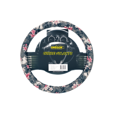 CV025 CUBRE VOLANTE FLOWER POWER PVC 38CM X 8.2CM   