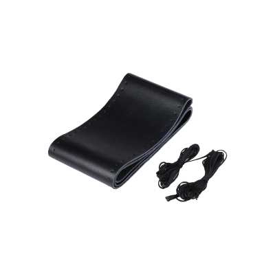 CV100 CUBRE VOLANTE CUBRE VOLANTE UNIVERSAL CON CUERINA PARA COSER NEGRO CON COSTURA NEGRA / 