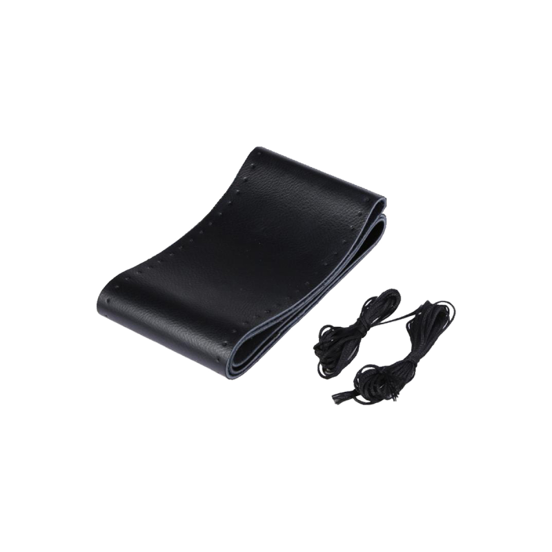 CV100 CUBRE VOLANTE CUBRE VOLANTE UNIVERSAL CON CUERINA PARA COSER NEGRO CON COSTURA NEGRA /