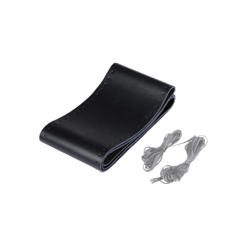 CV101 CUBRE VOLANTE CUBRE VOLANTE UNIVERSAL CON CUERINA PARA COSER NEGRO CON COSTURA BLANCA / CAJA POR 200 UN.