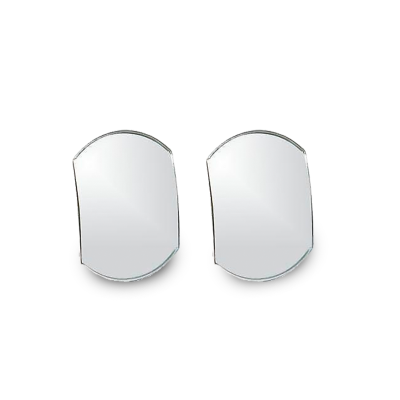 ESP010 ESPEJO PUNTO CIEGO 4 ESPEJO PUNTO CIEGO 4 X 5 1/2  OVALADO  BORDE PLASTICO METALICO PLATEADO UNIVERSAL 