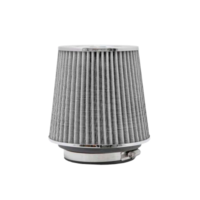 FA004 FILTRO DE AIRE CONICO FILTRO DE AIRE CONICO COMPETICION 63MM PLATEADO UNIVERSAL