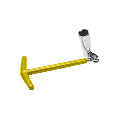 LC004 LLAVE SACA BUJIAS LLAVE SACA BUJIAS CARDANICA 16MM ROJO UNIVERSAL 