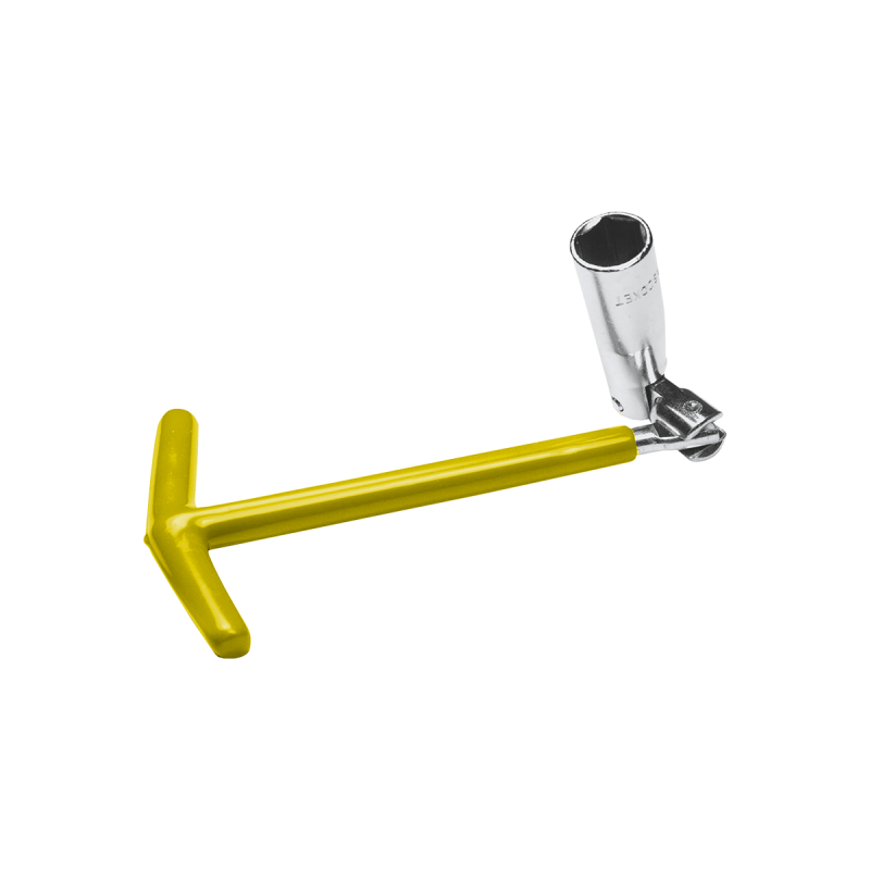 LC004 LLAVE SACA BUJIAS LLAVE SACA BUJIAS CARDANICA 16MM ROJO UNIVERSAL