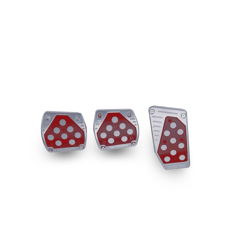 PE008 JUEG DE CUBRE PEDALES DEPORTIVO JUEG DE CUBRE PEDALES DEPORTIVO ROJO UNIVERSAL