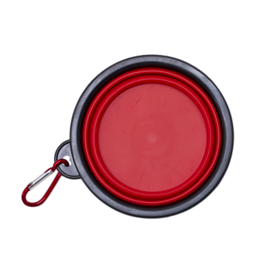 PET001RED BOWL MASCOTAS BOWL PARA MASCOTAS ROJO CON GANCHO PELGABLE DIAMETRO 12.5 CM ALTURA 5 CM (LUEGO DE PLEGARSE 1 CM DE ALTURA)