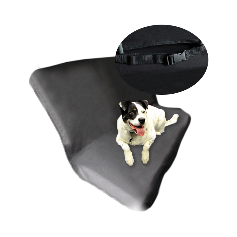 PET002 CUBRE ASIENTO TRASERO UNIVERSAL PARA MASCOTAS NEGRO DE OXFORD MEDIDAS