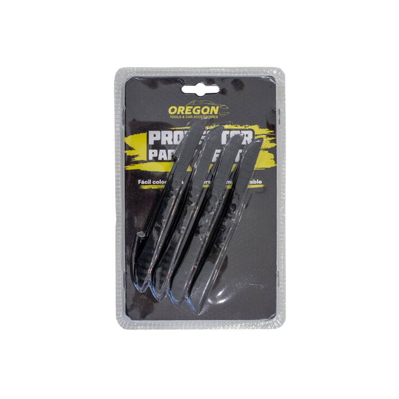 PROT001 PROTECTOR DE PUERTA JUEGO DE PROTECTOR DE PUERTA NEGRO (4 PIEZAS)