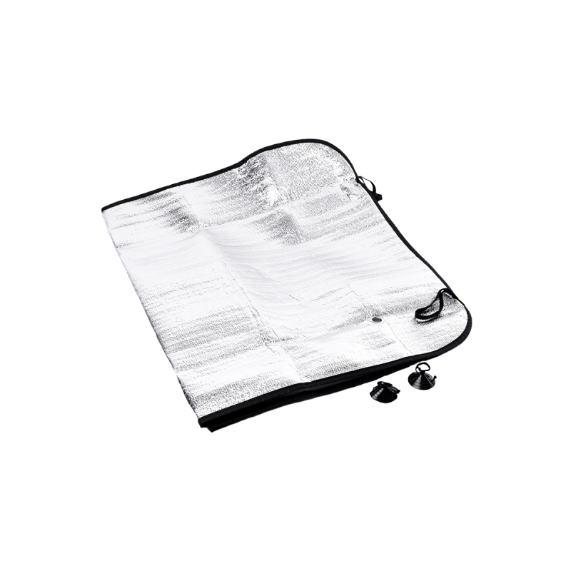 PS004 PARASOL PARASOL FRONTAL ALUMINIO PLATEADO 13060 CANTIDAD POR CAJA 100