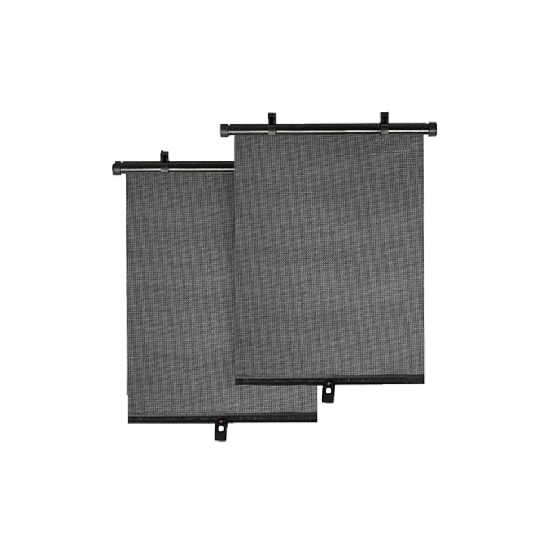 PS006 PARASOL PARA SOL CORTINA ENRROLLABLE LATERAL NEGRO UNIVERSAL CANTIDAD POR CAJA 50