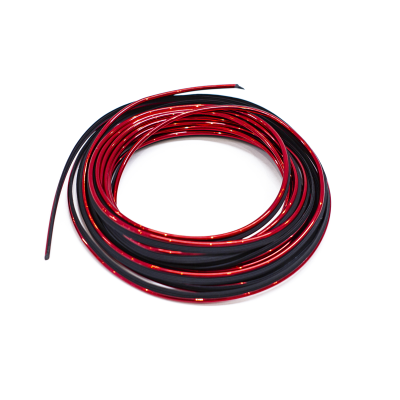 STRIP002 MOLDURA DE CORATIVA MOLDURA DE ENCASTRE DECORATIVA PVC ROJO ROLLO 5 METROS DIAMETRO 2.6MM