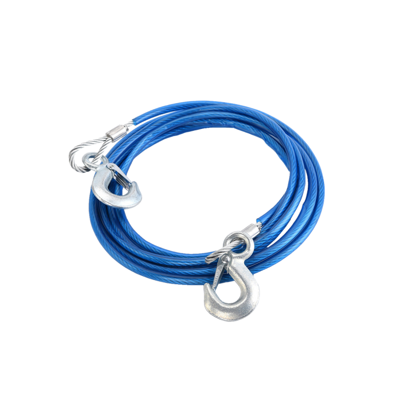 TOW010 LINGA DE REMOLQUE LINGA DE ACERO METALICA 6MM X 4 METROS HASTA 2000KGS AZUL UNIVERSAL CANTIDAD POR CAJA 20