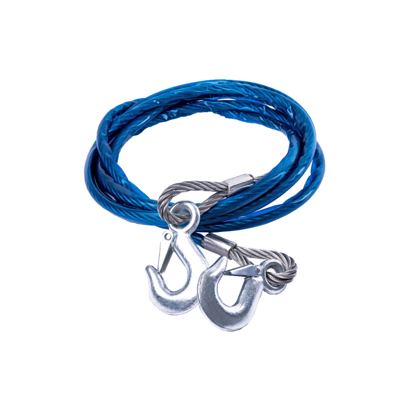 TOW011 LINGA DE REMOLQUE LINGA DE ACERO METALICA 10MM X 4 METROS HASTA 3000KGS AZUL UNIVERSAL