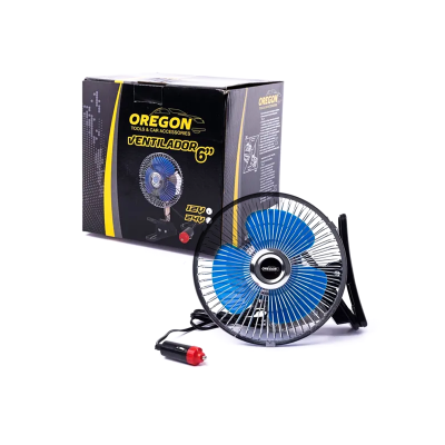 VENT005 VENTILADOR VENTILADOR METALICO 6 12V UNIVERSAL CON CLIP PLATEADO 6 DIAMETRO 180MM CANTIDAD POR CAJA 12