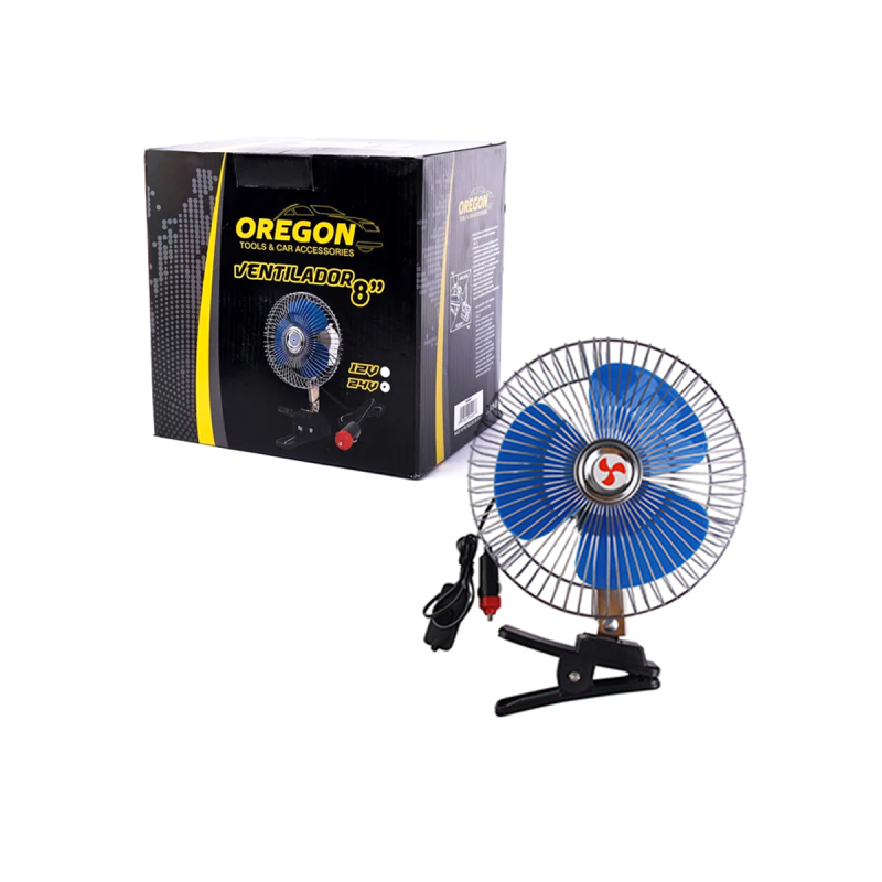 VENT008 VENTILADOR VENTILADOR METALICO 8 24V UNIVERSAL CON CLIP PLATEADO 8 DIAMETRO 220MM CANTIDAD POR CAJA 10