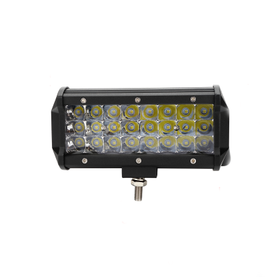 BAR36MULTI OFF ROAD BARRA DE LED MULTI RECTA BARRA DE 24 LED DE 3 WATTS TIPO EPISTAR  72 WATTS  -  16.2 CM DE LARGO COLOR BLANCO 12V / 24V - CARCAZA DE ALUMINIO