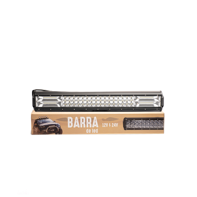 BAR288PLUS OFF ROAD BARRA DE LED PLUS RECTA BARRA DE 54 LED DE 3 WATTS TIPO EPISTAR + DISPLAY LED 3030 SMD AL COSTADO - 288 WATTS  -  52 CM DE LARGO COLOR BLANC