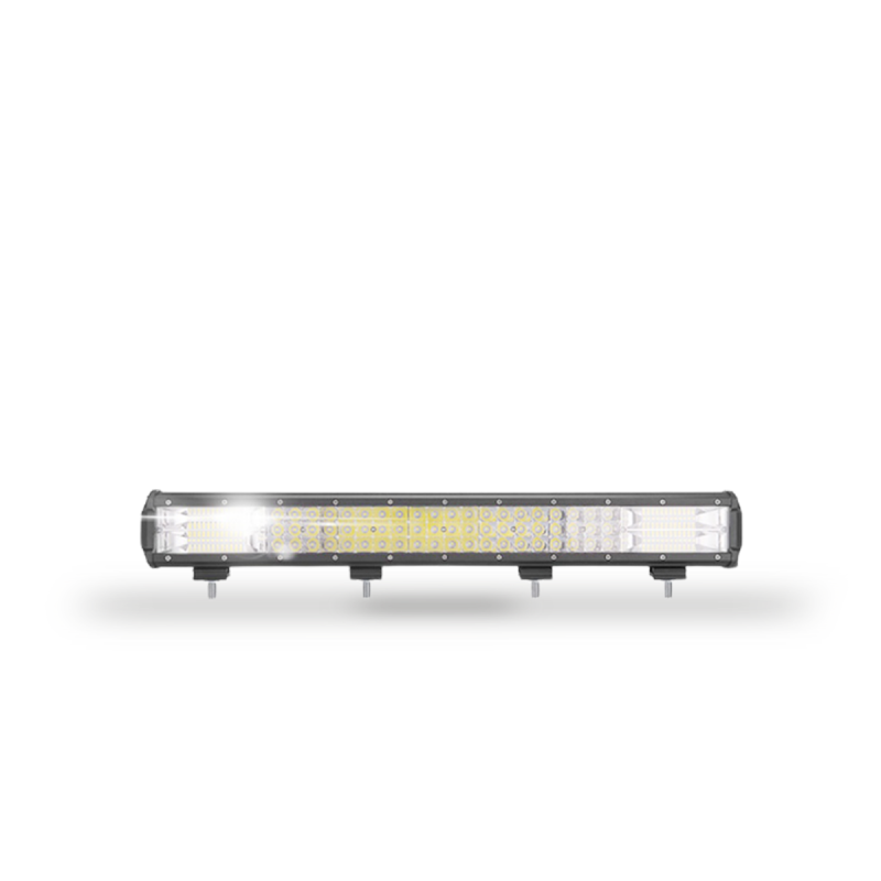 BAR324PLUS OFF ROAD BARRA DE LED PLUS RECTA BARRA DE 63 LED DE 3 WATTS TIPO EPISTAR + DISPLAY LED 3030 SMD AL COSTADO - 324 WATTS  -  59 CM DE LARGO COLOR BLANC