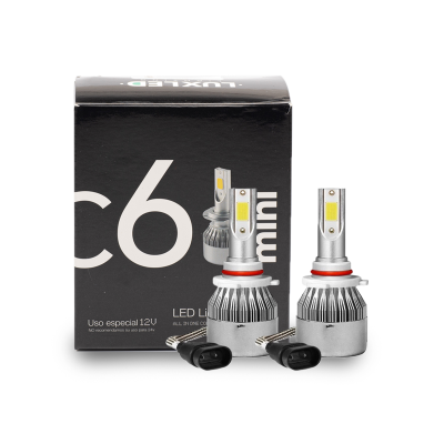 C6MINI9006 OFF ROAD KIT DE LED C6 MINI SIN COOLER 9006 6 GEN 20000LM CHIP COB 12V SIN COOLER