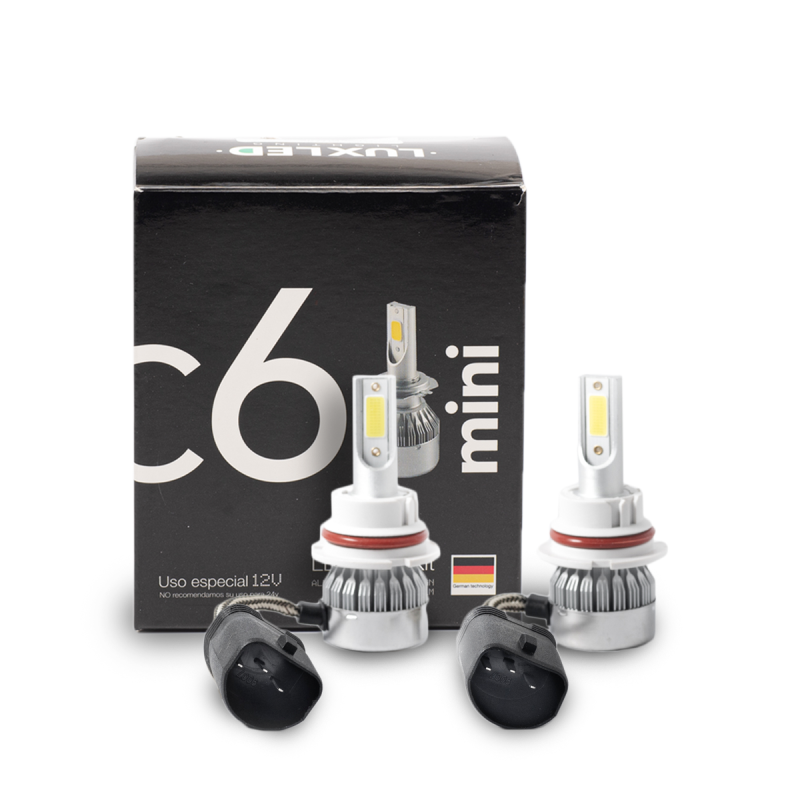 C6MINI9007 OFF ROAD KIT DE LED C6 MINI SIN COOLER 9007 6 GEN 20000LM CHIP COB 12V SIN COOLER