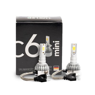 C6MINI-H7 OFF ROAD KIT DE LED C6 MINI SIN COOLER H7 6 GEN 20000LM CHIP COB 12V SIN COOLER