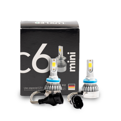 C6MINI-H11 OFF ROAD KIT DE LED C6 MINI SIN COOLER H11 6 GEN 20000LM CHIP COB 12V SIN COOLER