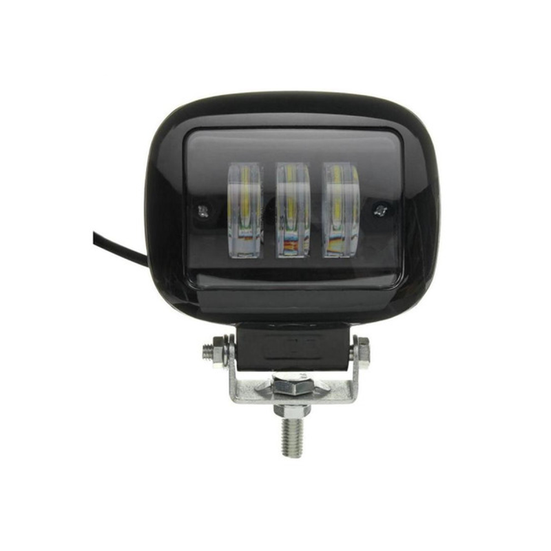 DJ5940BLALA OFF ROAD FARO DE LED UNIVERSAL RECTANGULAR 30 WATTS (3 LED  10 WATTS) COLOR BLANCO 12V / 24V - HAZ DE LUZ SPOT -