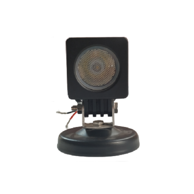 DJ5992BLALA OFF ROAD FARO DE LED UNIVERSAL CUADRADO 10 WATTS (1 LED  10 WATTS) COLOR BLANCO 12V / 24V - HAZ DE LUZ SPOT -