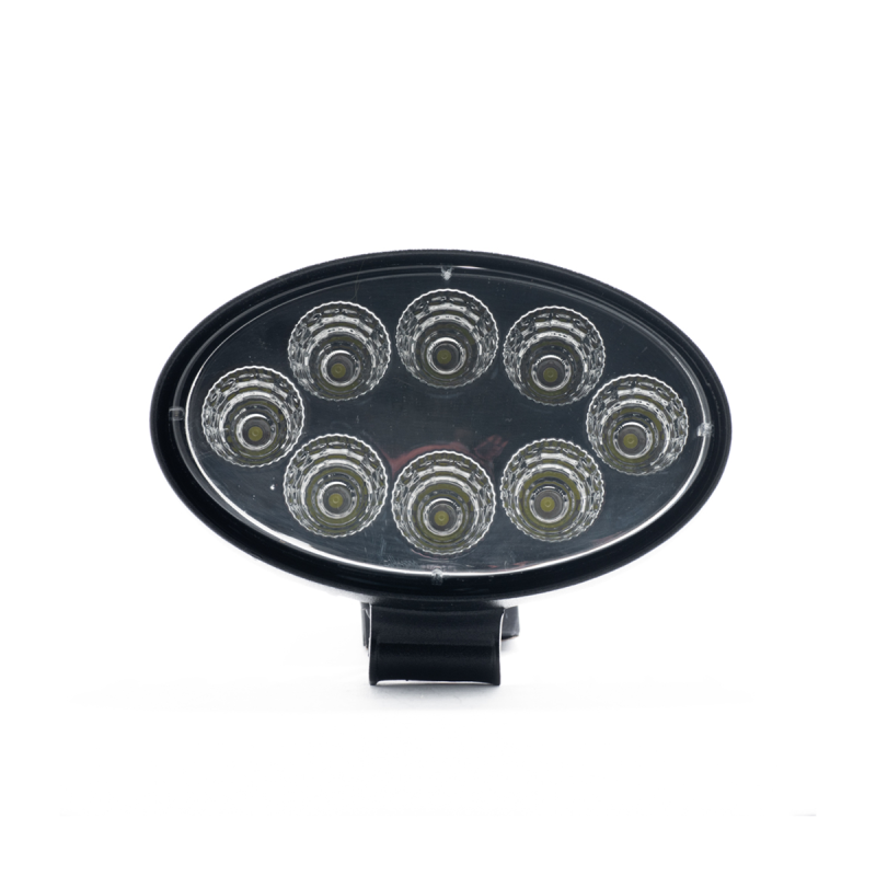 DJ6900BLA OFF ROAD FARO DE LED UNIVERSAL OVALADO 24 WATTS (8 LED  3 WATTS) COLOR BLANCO 12V / 24V - HAZ DE LUZ SPOT -