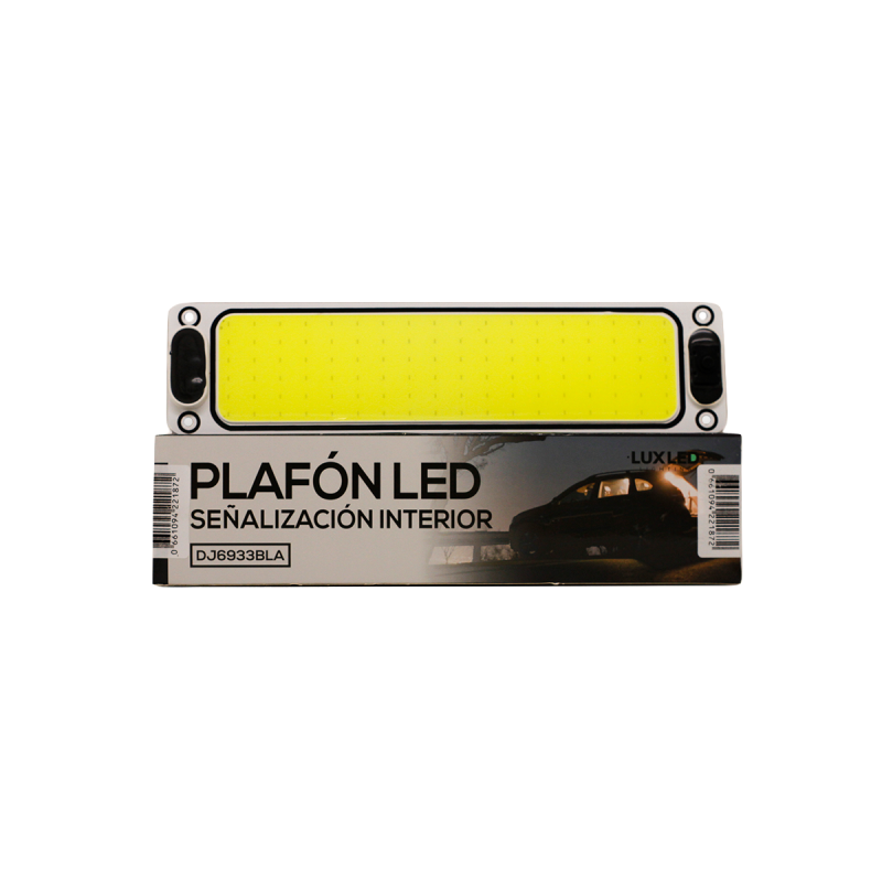 DJ6933BLA PLAFON LED JUEGO DE 2 UNIDADES DE PLAFONES LED CON TECLA ON / OFF 12V - 24V PEGAMENTO AUTOADHESIVO 25CM X 6 CM 108 LED COB 10 WATTS