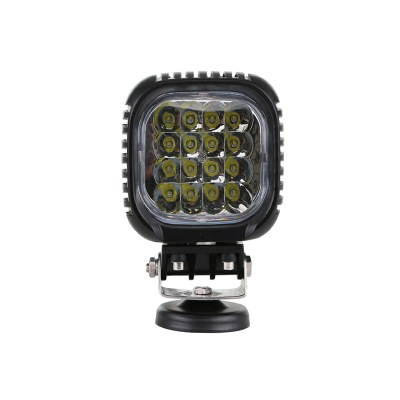 DJ6980BLALA OFF ROAD FARO DE LED UNIVERSAL CUADRADO 48 WATTS (16 LED  3 WATTS) COLOR BLANCO 12V / 24V - HAZ DE LUZ SPOT -