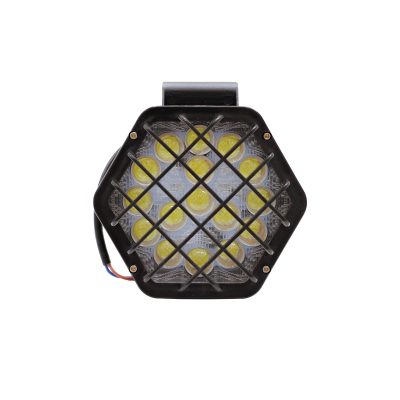 DJ7910BLALA OFF ROAD FARO DE LED UNIVERSAL ROMBOIDAL 48 WATTS (16 LED  3 WATTS) COLOR BLANCO 12V / 24V - HAZ DE LUZ SPOT -