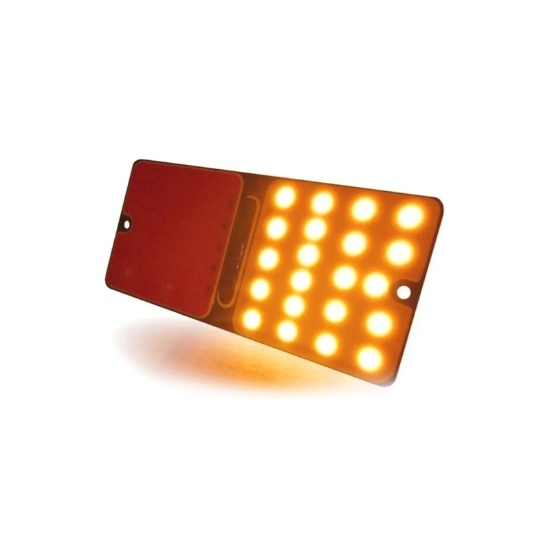 TRUCK-BI24V OFF ROAD FAROS DE CAMION JUEGO DE FAROS TRASEROS PARA CAMION AMBAR (7.5CM) + ROJO (7.5CM) >> 15CM ANCHO X 7CM ALTO RESISTENTE AL AGUA 24V