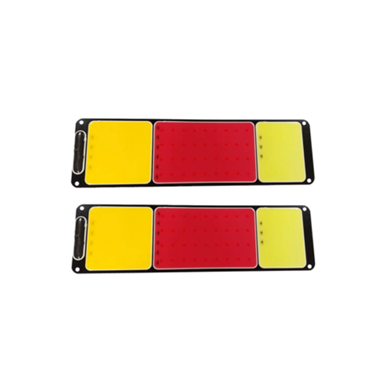 TRUCK-TRI12V OFF ROAD FAROS DE CAMION JUEGO DE FAROS TRASEROS PARA CAMION AMBAR (8CM) + ROJO (14CM) + BLANCO (6CM) >> 28CM ANCHO X 7CM ALTO RESISTENTE AL AGUA 1
